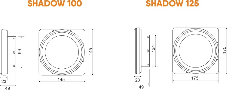 Теневой вентилятор - диффузор Technova SHADOW 125 с обратным клапаном, под натяжной потолок
